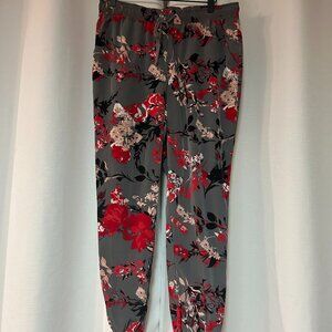 NY & C SOHO STREET Floral women's pants slim jogger M EUC loungewear causal